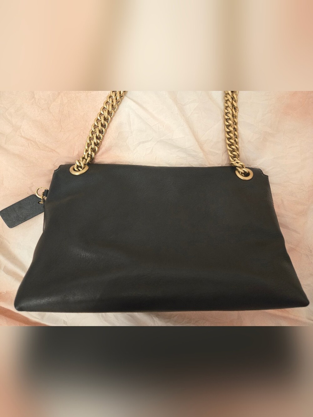 COACH Black Chain Chelsea 30 Shoulder Bag - Picture 4 of 12